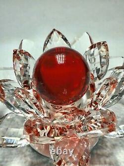 Red Lotus Glass Kaew Naga Eyes Gems Thai Amulet Buddha Talisman Magic Rich Charm