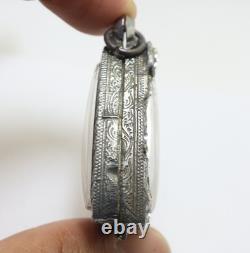 Red Phra Nangphaya Thai Antique Real Bless Buddha Lucky Love Amulet Rich Pendant