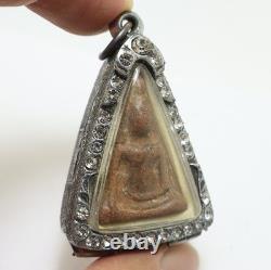 Red Phra Nangphaya Thai Antique Real Bless Buddha Lucky Love Amulet Rich Pendant