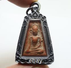 Red Phra Pong Supan Thai Antique Buddha Blessed Amulet Lucky Love Rich Pendant