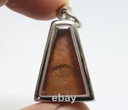 Red Phra Pong Supan Thai Antique Buddha Blessed Amulet Lucky Love Rich Pendant