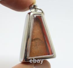 Red Phra Pong Supan Thai Antique Buddha Blessed Amulet Lucky Love Rich Pendant
