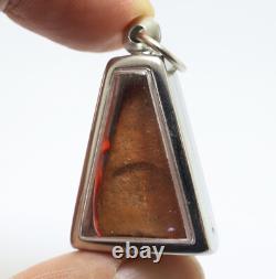 Red Phra Pong Supan Thai Antique Buddha Blessed Amulet Lucky Love Rich Pendant