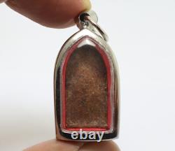 Red Phra Rod Benjapakee Thai Buddha Lucky Rich Money Amulet Protection Pendant