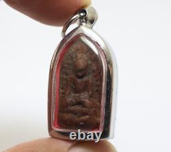 Red Phra Rod Benjapakee Thai Buddha Lucky Rich Money Amulet Protection Pendant