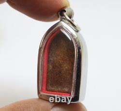 Red Phra Rod Benjapakee Thai Buddha Lucky Rich Money Amulet Protection Pendant