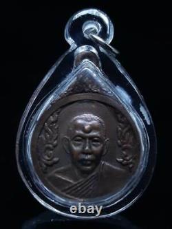 Rian 2nd Batch Lp Charb Be. 2521 Top Famous Monk Lucky Pendant Thai Buddha Amulet