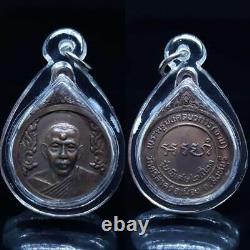 Rian 2nd Batch Lp Charb Be. 2521 Top Famous Monk Lucky Pendant Thai Buddha Amulet