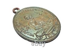 Rian LP Suk Wat Ma Kam Taw. Thai Buddha Amulet. With Certificate. Charm