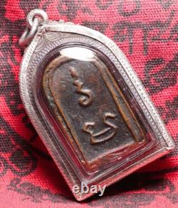 Rian Lp Tha, Wat Phra Niang Taek, NakhonPathom, y1907Thai Amulet Buddha