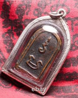 Rian Lp Tha, Wat Phra Niang Taek, NakhonPathom, y1907Thai Amulet Buddha