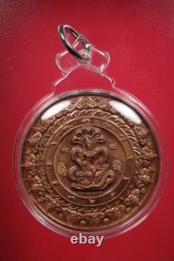 Rien Jatukam Ramathep Year 2550 B. E. Made Of Copper, Thai Buddha Amulet & Card