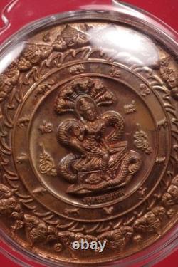 Rien Jatukam Ramathep Year 2550 B. E. Made Of Copper, Thai Buddha Amulet & Card
