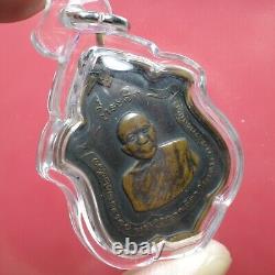 Rien LP Daeng Wat Kao Ban Dai it Roon Maetub, BE. 2511 Thai buddha amulet&Card#2