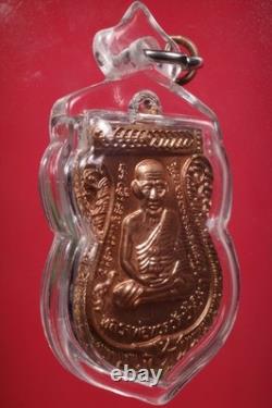 Rien LP Tuad Wat Changhai Roon 100 Pi, BE. 2555- Thongdang Thai Buddha amulet
