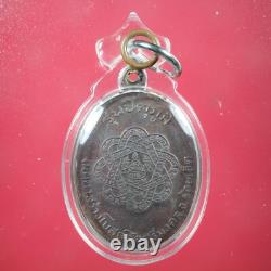 Rien Lp Sood. Roon Pituphum, Wat Kalong BE2522. Thai buddha amulet & CARD #3