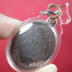 Rien Lp Sood. Roon Pituphum, Wat Kalong BE2522. Thai buddha amulet & CARD #3