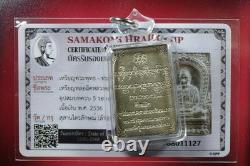 Rien Roopmuen (Nuer Silver) LP Kasem- BE. 2536 & Thai buddha amuletCard #23
