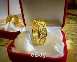 Rings 24K Real Gold Plate 12 Zodiac Buddha Holy Thai Amulet Wealth Good Fortune