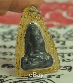 Ruesi Hermit Kod Phee Black LEKLAI Thai Buddha Amulet LP Somporn Lucky wealth