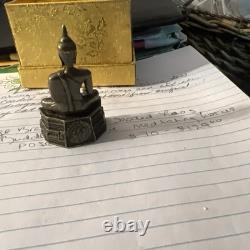Ruesi Phra Lp Rare Old Thai Buddha Amulet Pendant Magic Ancient Idol#30