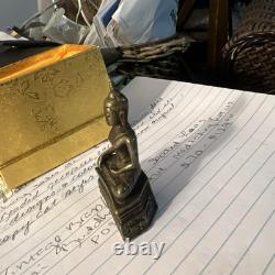 Ruesi Phra Lp Rare Old Thai Buddha Amulet Pendant Magic Ancient Idol#30