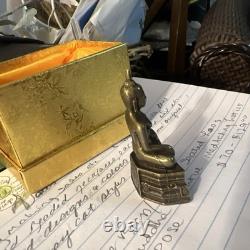 Ruesi Phra Lp Rare Old Thai Buddha Amulet Pendant Magic Ancient Idol#30