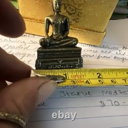 Ruesi Phra Lp Rare Old Thai Buddha Amulet Pendant Magic Ancient Idol#30