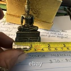 Ruesi Phra Lp Rare Old Thai Buddha Amulet Pendant Magic Ancient Idol#30