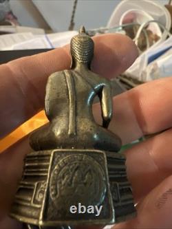 Ruesi Phra Lp Rare Old Thai Buddha Amulet Pendant Magic Ancient Idol#30