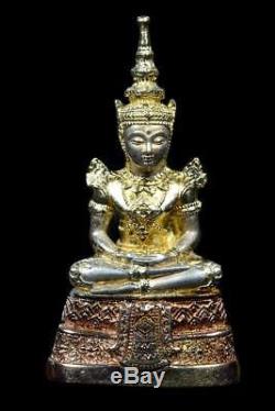 SILVER 925 Thai Buddha Amulet Phra LP. Sotron Wat Sotronwanaram Wealthy Success