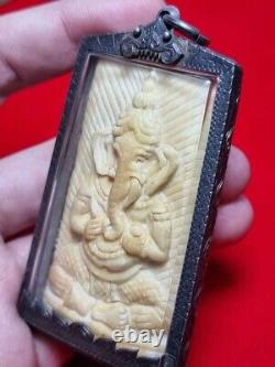 SUPER RARE ITEM! Ganesha Thai Amulet Great Vintage Ganesh Powerful Pendant Old