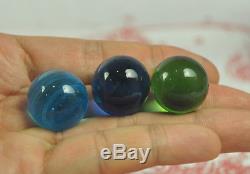Sale 7 Gems Leklai Kaew Glass metal charms Crystal Thai Buddha Amulet Lek lai