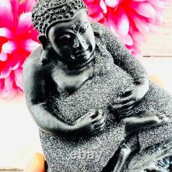 Sankajai Happy Buddha Statue Leklai Immortal Fortune Somporn Thai Amulet #16582