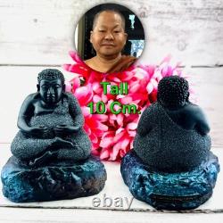 Sankajai Happy Buddha Statue Leklai Immortal Fortune Somporn Thai Amulet #16582