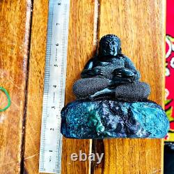 Sankajai Happy Buddha Statue Leklai Immortal Fortune Somporn Thai Amulet #16582