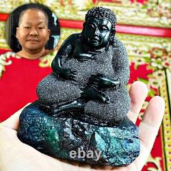 Sankajai Happy Buddha Statue Leklai Immortal Fortune Somporn Thai Amulet #16582