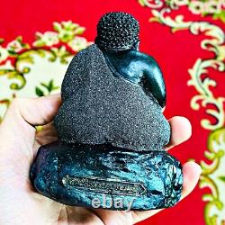 Sankajai Happy Buddha Statue Leklai Immortal Fortune Somporn Thai Amulet #16582