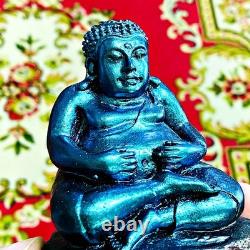 Sankajai Happy Buddha Statue Leklai Money Rich Rainbow Somporn Thai Amulet 17782