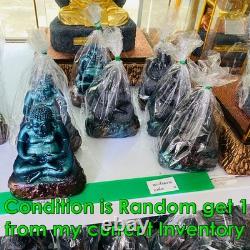 Sankajai Happy Buddha Statue Leklai Money Rich Rainbow Somporn Thai Amulet 17782