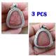 Set 3 pcs Phra Pidta Relieves Debt Luang Pu MahaSila Pendant Thai Buddha Amulet