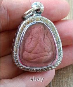 Set 3 pcs Phra Pidta Relieves Debt Luang Pu MahaSila Pendant Thai Buddha Amulet