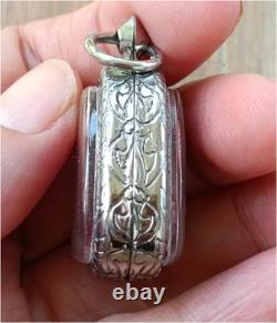 Set 3 pcs Phra Pidta Relieves Debt Luang Pu MahaSila Pendant Thai Buddha Amulet