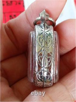 Set 3 pcs Phra Pidta Relieves Debt Luang Pu MahaSila Pendant Thai Buddha Amulet