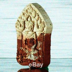 Set of 3 Thai Amulet Buddha Khun Paen PraiMaeLamDuan Ghost Holy Herb LT Noi #502