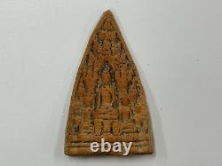 Set of (5) Thai Terracotta Buddha Triangular Votive Tablets, Phra Phim Thailand