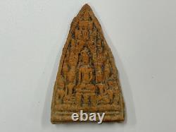 Set of (5) Thai Terracotta Buddha Triangular Votive Tablets, Phra Phim Thailand