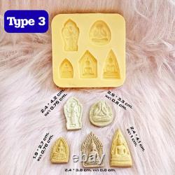 Silicone Mold Thai Amulet Buddha Chocolate Bars Candy Making Resin Crafts DIY