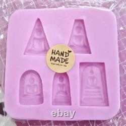 Silicone Mold Thai Amulet Buddha Chocolate Bars Candy Making Resin Crafts DIY
