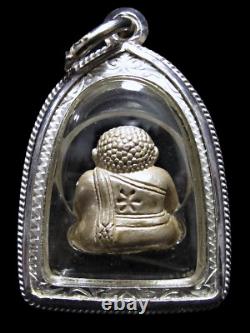 Silver Buddha Phra Sangkajai, Thep mongkol Model, Waterproof Silver Casing 925